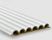 Панель бамбуковая Pipe white skin 1шт-0.3444 м2 2800*123*15 мм Bonaparte