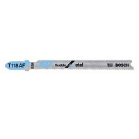Пилка для лобзика Bosch Т118AF BIM Flexible for Metal по металлу 1-3мм 100 штук 2608634774