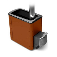 Печь банная ТУНГУСКА XXL 2013 Inox ДА, терракота, дверка антрацит, 12-24м3 TMF 31700