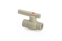 Кран шаровой PPR 50 PREMIUM Lammin полипропиленовый серый Lm31172000050G