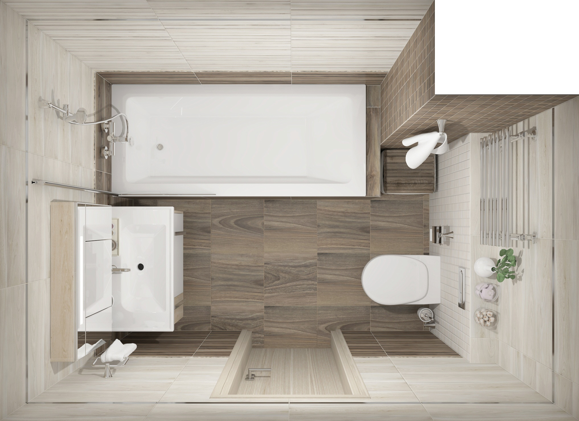 Декор мозаичный Zen бежевый 20*60см Laparet MM60069 купить 4