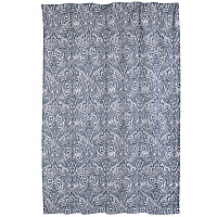 Штора готовая VERRAN Paisley на шторной ленте синяя 140*260см 315-01