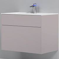 Тумба подвесная INSPIRE V2.0 с раковиной INSPIRE 80 3 ящика элегантный серый AM.PM M50AFHX0803EGM