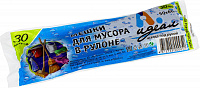 Мешок мусорный для ремонта 30л 50х60см (30 штук в рулоне) черный Идеал МШХ07546
