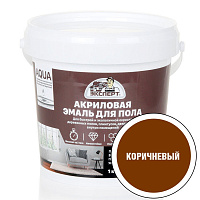 Эмаль для пола акриловая Эксперт неморозостойкая полуглянцевая коричневая 28373 1 кг