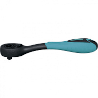 Ключ-трещотка GROSS 3/8" Comfort, с быстрым сбросом 72зуба CrV, 2-х компонентная  рукоятка 14084