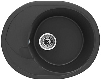 Мойка для кухни Ulgran U-403-344 овальная 57*46.5см ультра-черный