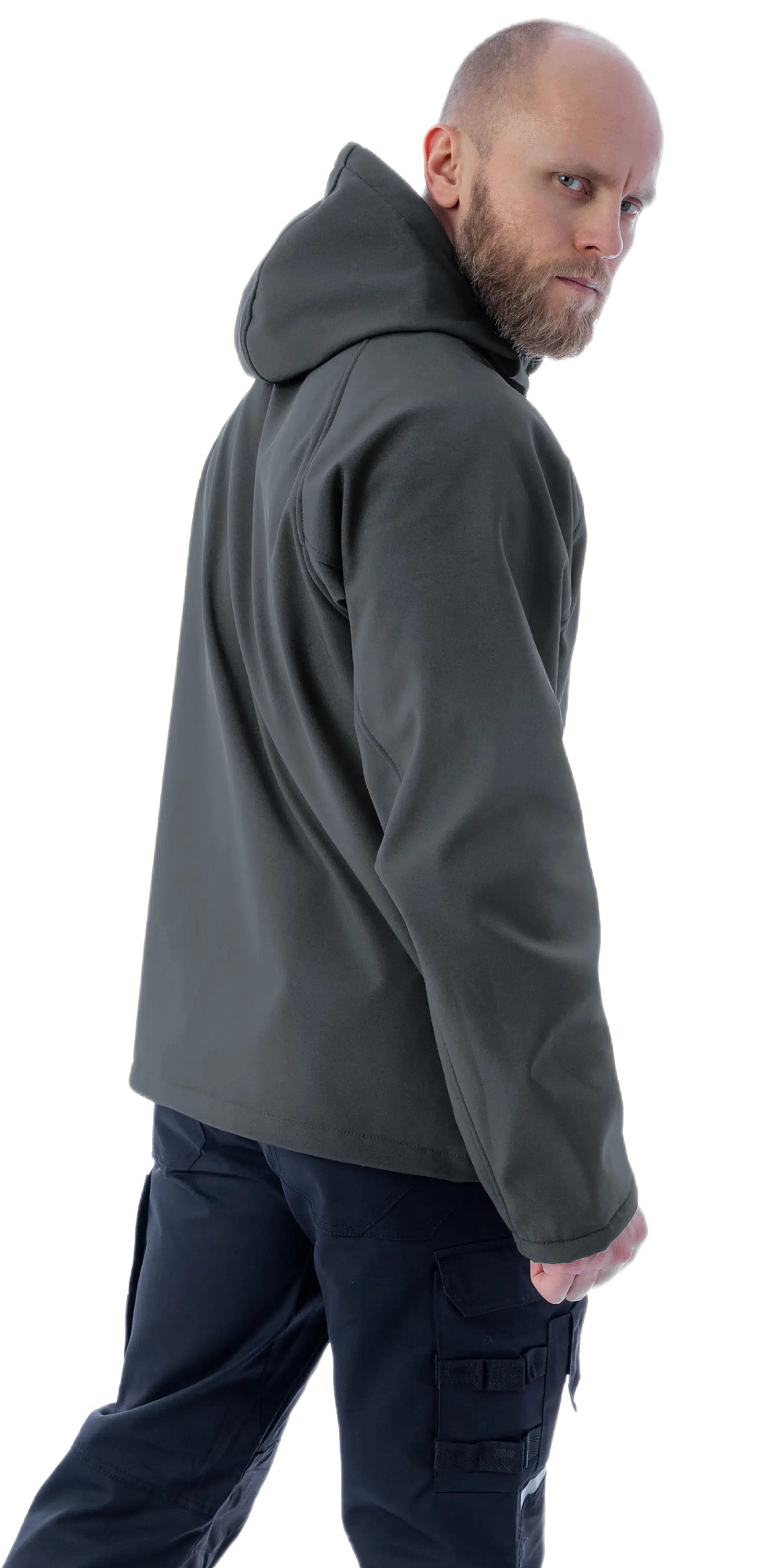 Куртка мужская Softshell с мембраной серый р.M(50-52) Brodeks KS232 купить 1