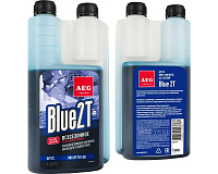 Масло 2Т полусинтетическое AEG 2T Motor Oil API TC 1л BLUE 30743