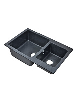 Мойка врезная PRO BOXY SA-B780K 2чаши SANTREK AQUA 313781 графит-309