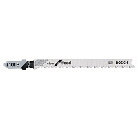 Пилка для лобзика Bosch T101B HCS Clean for Wood по дереву 3-30мм 25 штук 2608633622