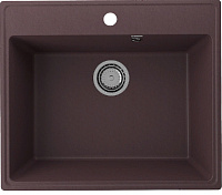 Мойка для кухни Ulgran Quartz Forte 580-06 кварцевая прямоугольная 58*50см трюфель