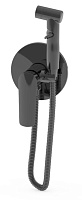 Смеситель Lagos Gun Metal для ванны, скрытый монтаж с гигиеническим душем Esko SMHLGGM