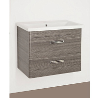 Тумба Лотос 80 с умывальником COMO 80, Plus подвесная шелк зебрано Style Line ЛС-00000491
