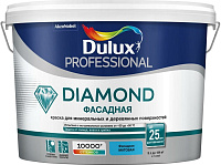 Краска фасадная водно-дисперсионная Dulux Trade Гладкая База BС матовая - 9 л
