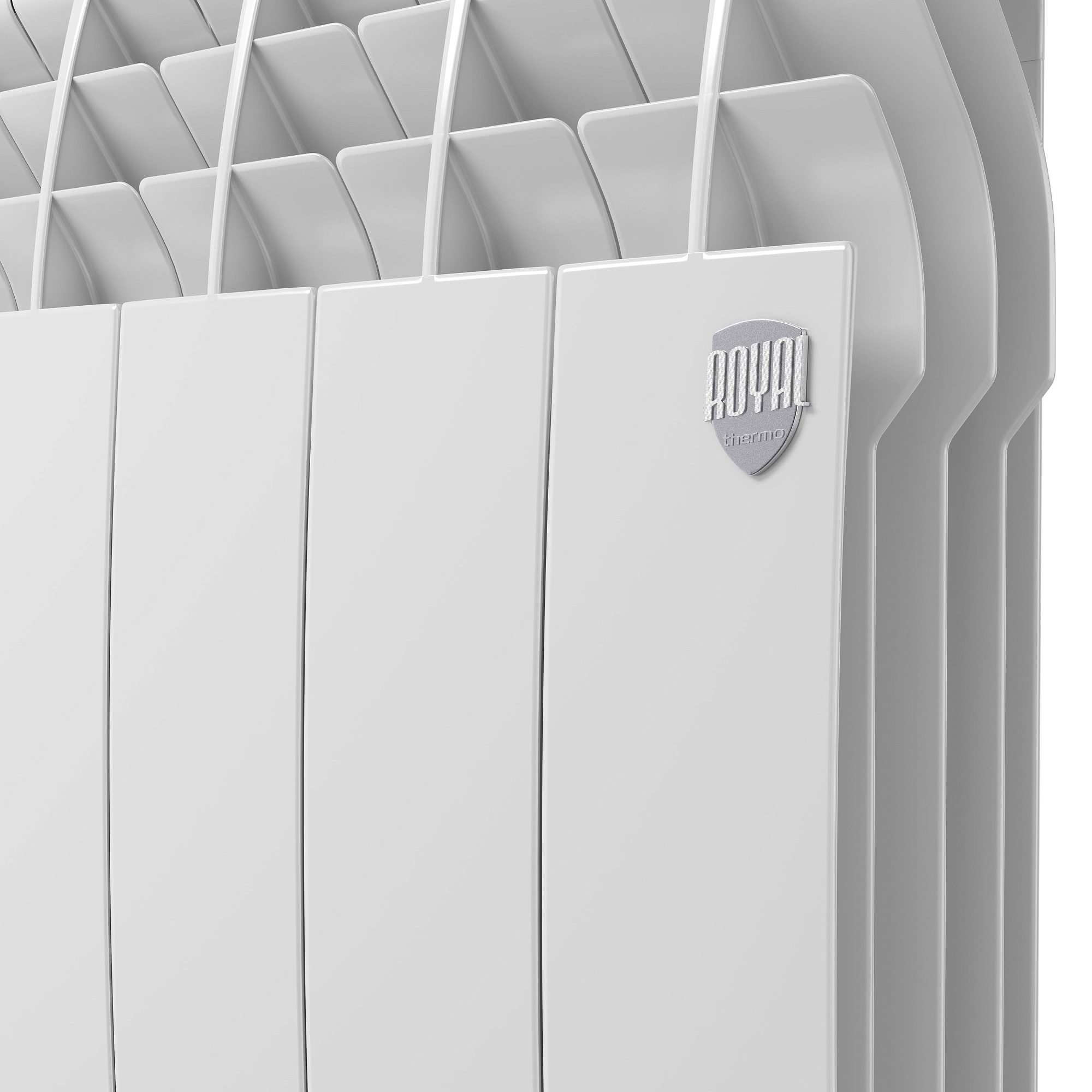 Радиатор биметаллический BiLiner 500мм VR 10 секций Bianco Traffico Royal Thermo RTBBTVR50010 доставка Нижний Новгород 2 Радиатор биметаллический BiLiner 500мм VR 10 секций Bianco Traffico Royal Thermo RTBBTVR50010 купить 2