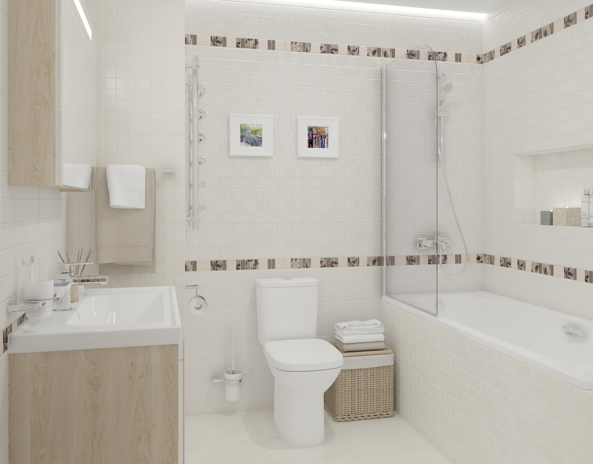 Бордюр Sand 6.3*60 см бежевый, Laparet купить 1