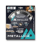 Диск пильный тв. сплав. METALLICA Optima 184x16 мм, 48 зубов, Т=2,4 мм по дереву поперечный (902615)