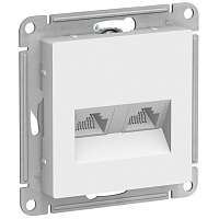 Розетка Schneider Atlas Design 2-местная компьютерная RJ45+RJ45 белая ATN000185 481400