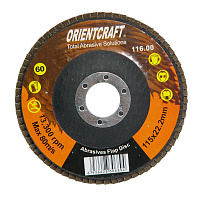 Круг лепестковый торцевой (КЛТ) ORIENTCRAFT Р60 (№60) 115*22мм 116.00А 60F