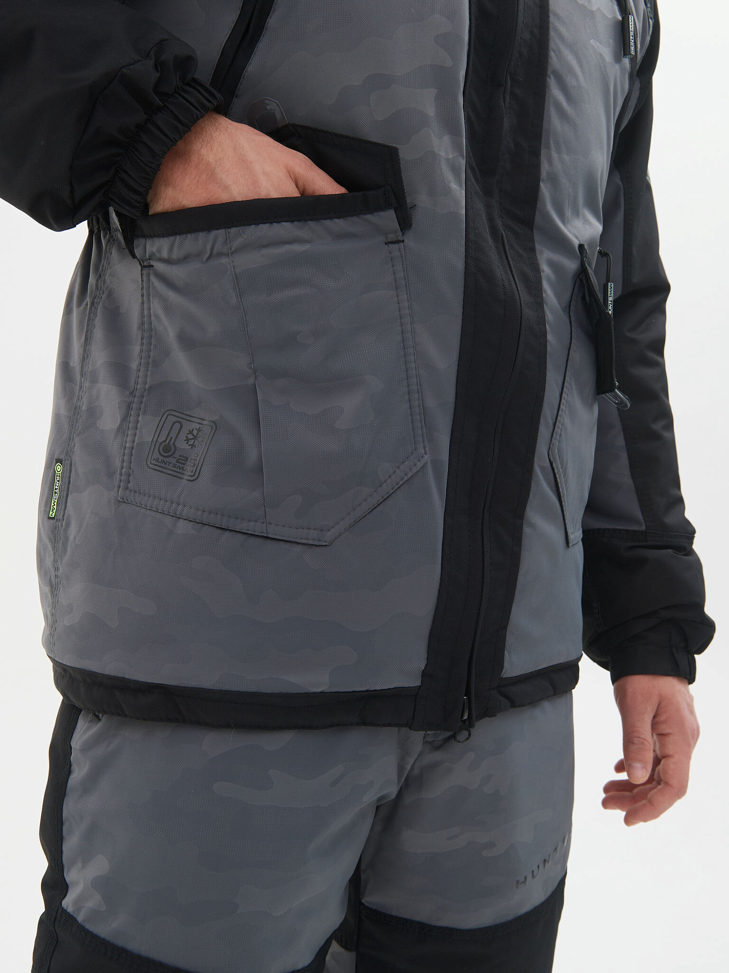 Костюм зимний Горка-Люкс ткань Breathable Camo цвет Серый р.60/62-182/188см HUNTSMAN доставка Нижний Новгород 7 Костюм зимний Горка-Люкс ткань Breathable Camo цвет Серый р.60/62-182/188см HUNTSMAN купить 7