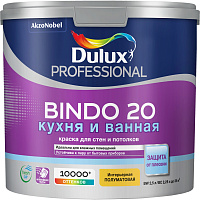Dulux PROF Bindo 20 краска для стен и потолков в ванной и на кухне 2.5 л база BC