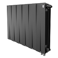 Радиатор биметаллический PianoForte 500 VDR80 12 секций Royal Thermo RTPNNSVDR8050012 Noir Sable