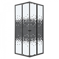 Ограждение душевое Eco 80*80*190см NiagaraNG-1008-14QBLACK черный 