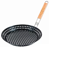 Решетка для гриля круглая  ECOS-24031D антипригарным покрытием 30*30*5см.999626