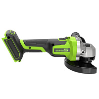 Угловая шлифовальная машина акк. Greenworks AG590, 24В, б/щет, 125 мм, 8500 об/мин, Anti-Kickback,1х4Ач,ЗУ,кор (3201007CUB)