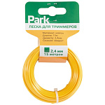Леска для триммер PARK 2.4мм*15м квадрат 990599