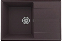 Мойка для кухни Ulgran Quartz Prima 750-06 кварцевая прямоугольная 75*50см трюфель