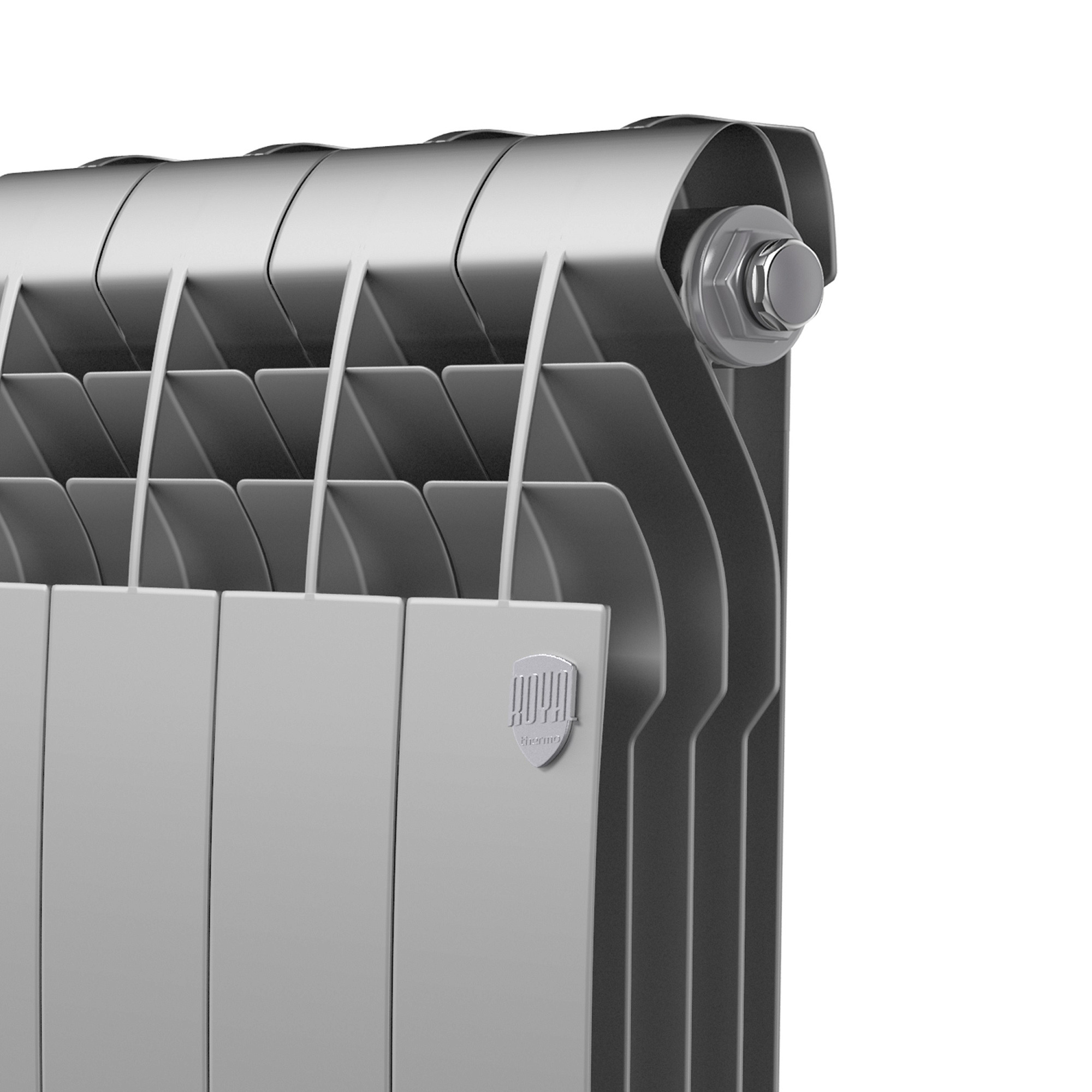 Радиатор биметаллический BiLiner 350мм 6 секций Silver Satin Royal Thermo RTBSS35006 доставка Нижний Новгород 3 Радиатор биметаллический BiLiner 350мм 6 секций Silver Satin Royal Thermo RTBSS35006 купить 3