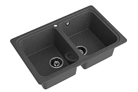 Мойка врезная PRO BOXY SA-S780K 2 чаши SANTREK AQUA 342116 графит-309