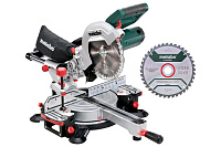 Пила торцовочная Metabo KGS 216М 1500Вт с протяжкой + дополнительный диск 216*30мм 690827000
