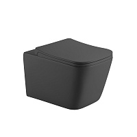 Унитаз подвесной безободковый 520*340*355мм  HOLLER BLOCK MDG D-PM3651-DARK GRAY