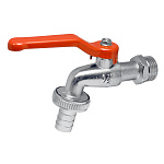 Кран шаровой водоразборный со штуцером, 1/2", ручка Masterprof ДС.020047