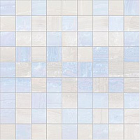 Мозаика настенная Diadema, цвет голубой+белый, 30*30см Ceramica Classic DDM-2