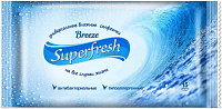 Салфетки влажные СУПЕРФРЕШ 15шт breeze