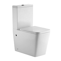 Унитаз-компакт безободковый HOLLER BOX TORNADO белый HOLLER B-P3096
