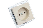 Розетка BRITE РС10-1-0-БрКр BR-R10-10-K10 10А бежевый IEK 7961067