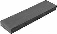 Панель декоративная мебельная шлифованная WALLWOOD Carbon Grey 4*140*560мм/1.88кв.м