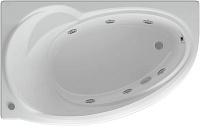 Ванна Бетта 170 с гидромассажем и фронтальным экраном левая Aquatek BET170-0000012