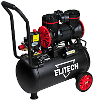 Компрессор Elitech КПБ 300/24М-В (безмасляный) малошумный 220В 1.5кВт 24л 8 бар 300л/мин