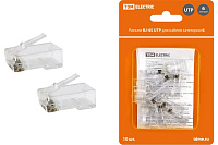 Разъем RJ-45 UTR для кабеля кат.6Е.8Р8С SQ0561-0008 10штук TDM 549775