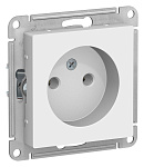 Розетка Atlas Design ATN000141 1-мес Б/З белый