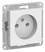 Розетка Atlas Design ATN000141 1-мес Б/З белый