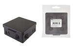 Коробка распаячная КР д/ОП SQ1401-0912 80*80*50мм IP54 черный