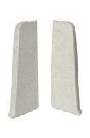Заглушка для плинтуса ПВХ Home комплект из 2 штук (правая, левая) 70мм Волшебная палочка 7008