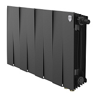 Радиатор биметаллический PianoForte 300 VDR80 8 секций Royal Thermo RTPNSVDR8030008 Noir Sable